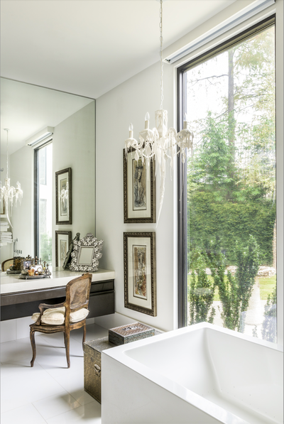  Eclectic Modern Family Home Bathroom. Saddlebranch by Lucinda Loya Interiors.