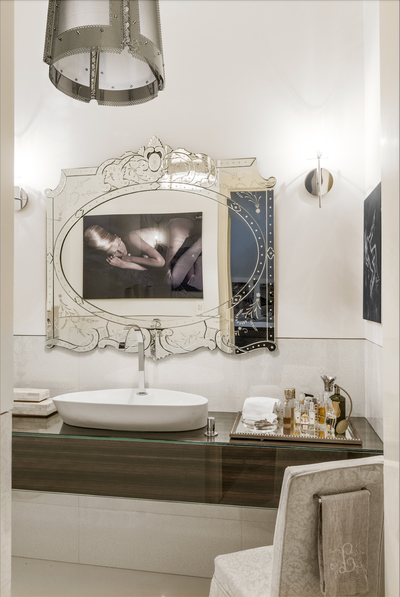  Eclectic Modern Family Home Bathroom. Saddlebranch by Lucinda Loya Interiors.