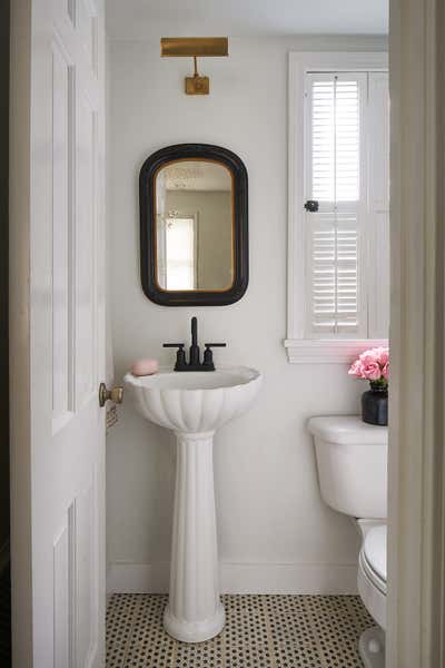  French Family Home Bathroom. Dutch colonial by reDesign home C H I C A G O.