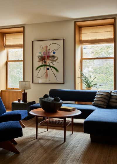  Mid-Century Modern Living Room. Classic 6 Family Apartment by GACHOT.