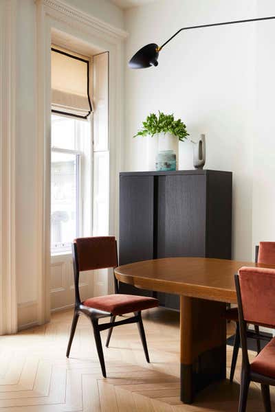  Mid-Century Modern Family Home Dining Room. A Townhouse for Art Obsessives by GACHOT.