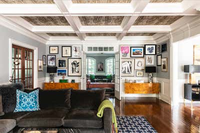  Art Deco Family Home Living Room. New Canaan by Lucinda Loya Interiors.