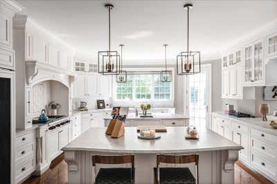  English Country Family Home Kitchen. New Canaan by Lucinda Loya Interiors.