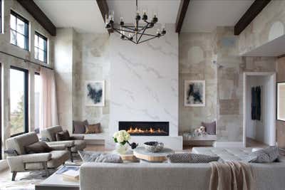  Transitional Family Home Living Room. House Beautiful by Lucinda Loya Interiors.