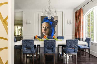  Eclectic Family Home Dining Room. Saddlebranch II by Lucinda Loya Interiors.