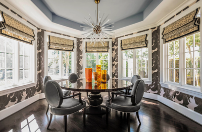  Eclectic Family Home Dining Room. Saddlebranch II by Lucinda Loya Interiors.