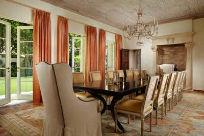  Mediterranean Family Home Dining Room. Palm Beach Estate by Sherrill Canet Interiors.