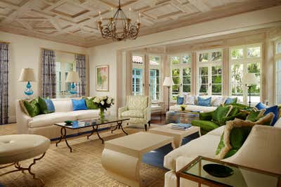  Traditional Family Home Living Room. Palm Beach Estate by Sherrill Canet Interiors.