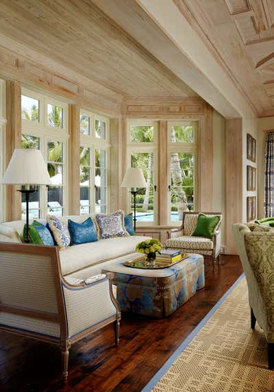  Coastal Family Home Living Room. Palm Beach Estate by Sherrill Canet Interiors.