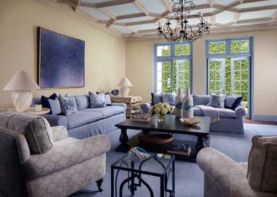  French Family Home Office and Study. Palm Beach Estate by Sherrill Canet Interiors.
