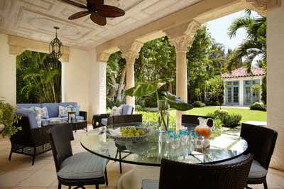  Eclectic Mediterranean Family Home Patio and Deck. Palm Beach Estate by Sherrill Canet Interiors.