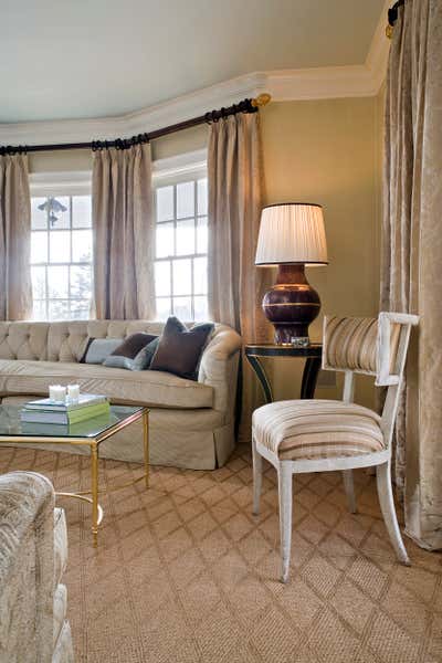  English Country Living Room. Locust Valley Estate by Sherrill Canet Interiors.