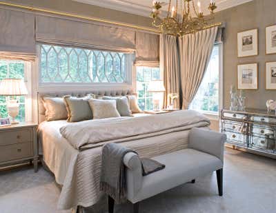  English Country Country House Bedroom. Locust Valley Estate by Sherrill Canet Interiors.
