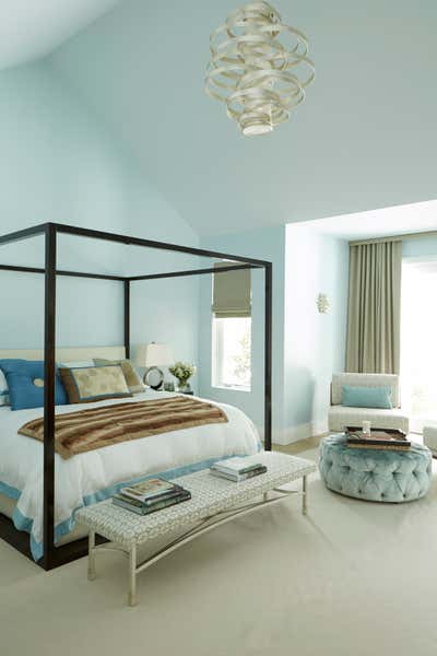  Contemporary Modern Transitional Vacation Home Bedroom. Old Brookville Estate by Sherrill Canet Interiors.