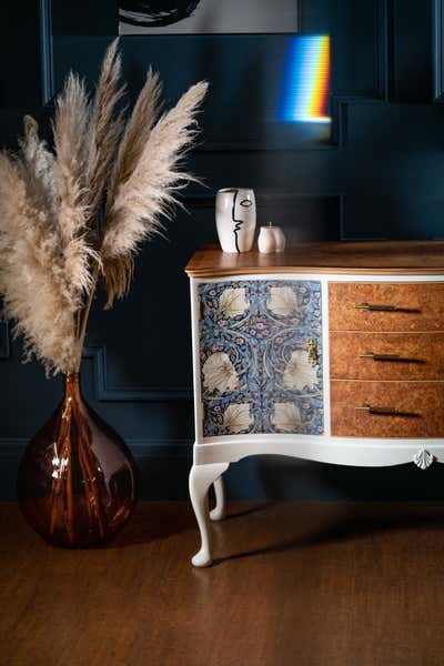  Retail Entry and Hall. Pimpernel Walnut Sideboard by Patience & Gough.