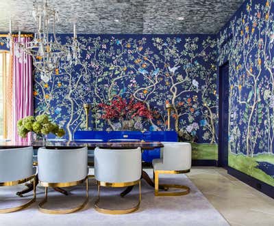  Art Deco Family Home Dining Room. Timberwilde by Lucinda Loya Interiors.