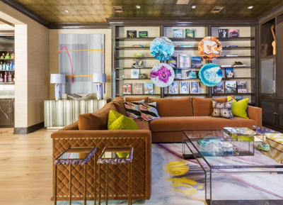  Art Deco Family Home Living Room. Timberwilde by Lucinda Loya Interiors.