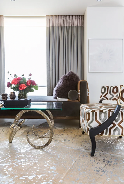  Art Deco Family Home Living Room. Greenway by Lucinda Loya Interiors.