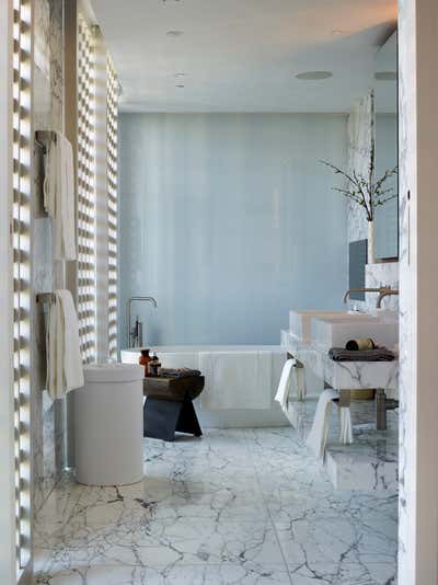  Art Deco Bathroom. Fitzrovia Apartment   by Stone Hollond.