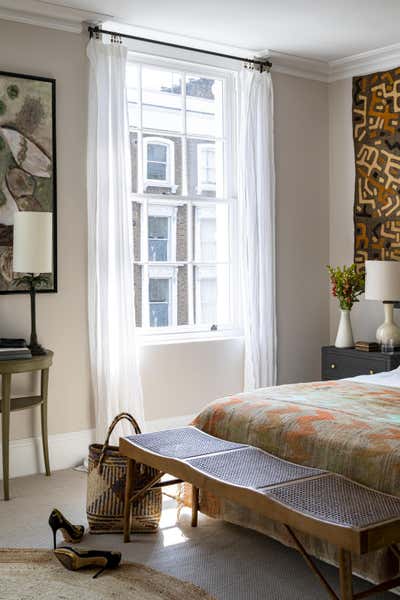  Eclectic Bedroom. Goldborne Road  by Stone Hollond.