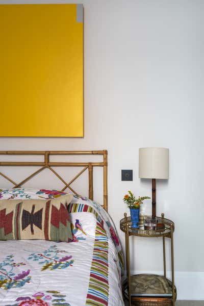  Eclectic Bedroom. Goldborne Road  by Stone Hollond.