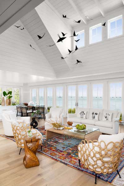  Beach Style Coastal Living Room. Beachside Joie de Vivre by Jamie Merida Interiors.