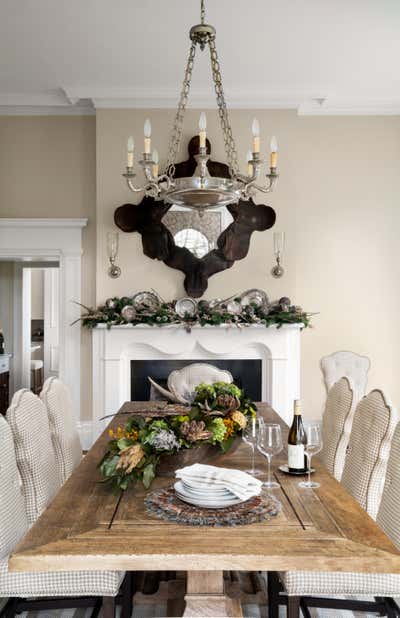  Farmhouse Organic Country House Dining Room. Christmas in the Country by Jamie Merida Interiors.