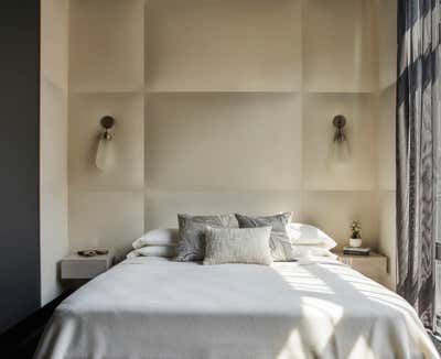  Modern Transitional Apartment Bedroom. River North by Studio Gild.