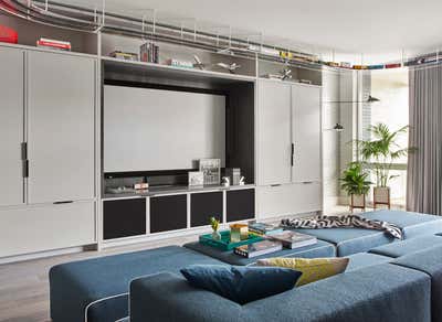  Contemporary Family Home Living Room. Wicker Park Triplex by Studio Gild.