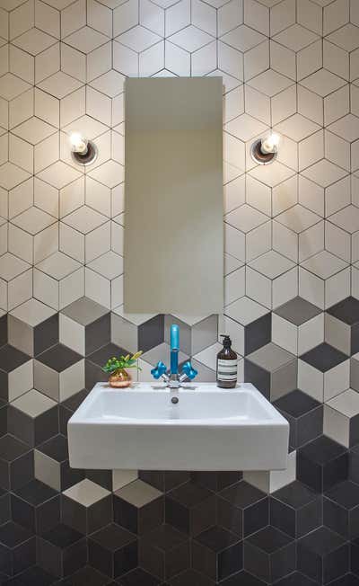 Modern Bathroom. Wicker Park Triplex by Studio Gild.