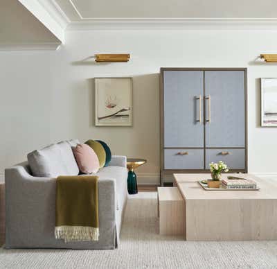  Transitional Modern Vacation Home Living Room. North Pond Pied-a-Terre by Studio Gild.