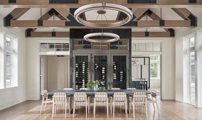  Transitional Beach Style Vacation Home Dining Room. Lake Geneva by Studio Gild.