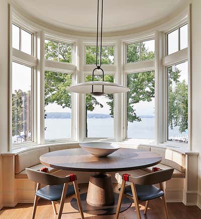  Transitional Contemporary Beach Style Vacation Home Kitchen. Lake Geneva by Studio Gild.