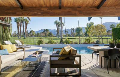  Modern Vacation Home Patio and Deck. Palm Springs by Studio Gild.