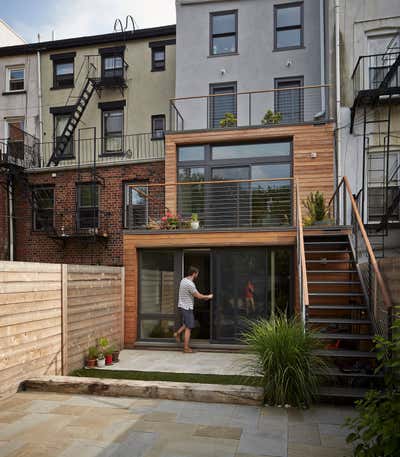  Minimalist Family Home Patio and Deck. Brownstone Gut Renovation and Addition by Sarah Jefferys Architecture + Interiors.