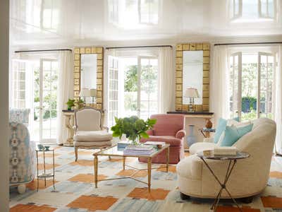  Coastal Living Room. A Shingle Style Home by Stewart Manger Interior Design .