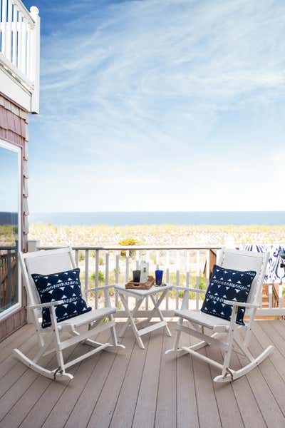  Cottage Patio and Deck. Beach Bliss by Jamie Merida Interiors.