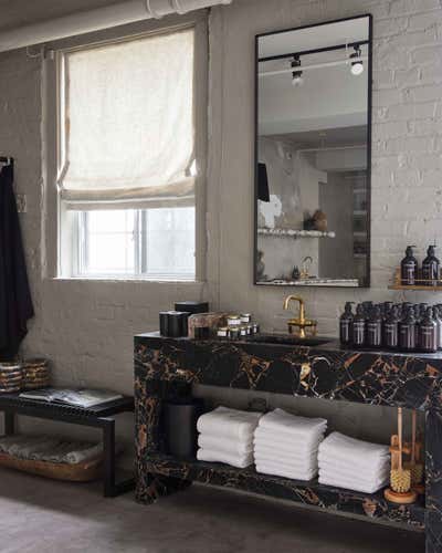  Eclectic Retail Bathroom. Studio Project by Montana Labelle Design.
