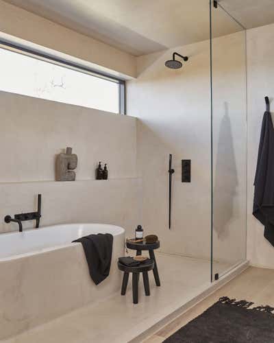  Minimalist Organic Family Home Bathroom. Briar Hill Project by Montana Labelle Design.