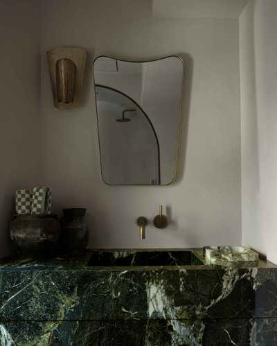  Minimalist Organic Family Home Bathroom. Pears Project by Montana Labelle Design.