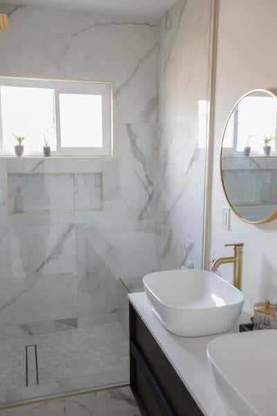 Modern Bathroom. Woodland Hills Showhouse by The Luster Kind.