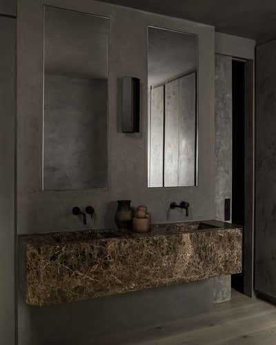  Rustic Family Home Bathroom. Pears Project by Montana Labelle Design.