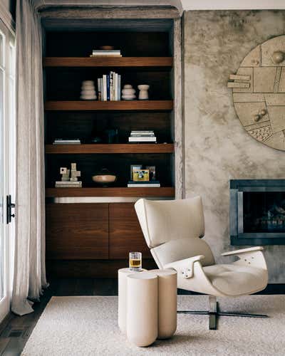 Mid-Century Modern Minimalist Beach House Living Room. WATERMILL by Timothy Godbold.
