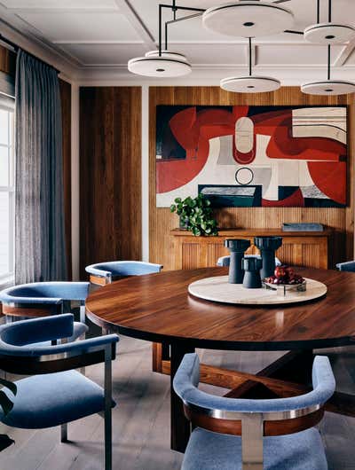  Mid-Century Modern Beach House Dining Room. WATERMILL by Timothy Godbold.