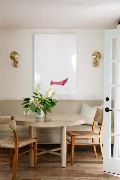  Eclectic Family Home Dining Room. Mandeville Canyon by Caroline Davis.
