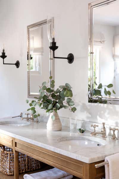  Eclectic Family Home Bathroom. Mandeville Canyon by Caroline Davis.