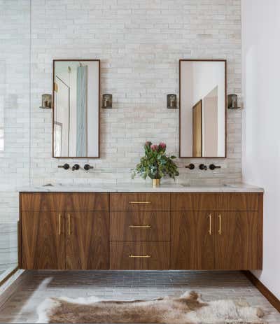  Art Deco French Family Home Bathroom. Concordia Residence by THESIS Studio Architecture.