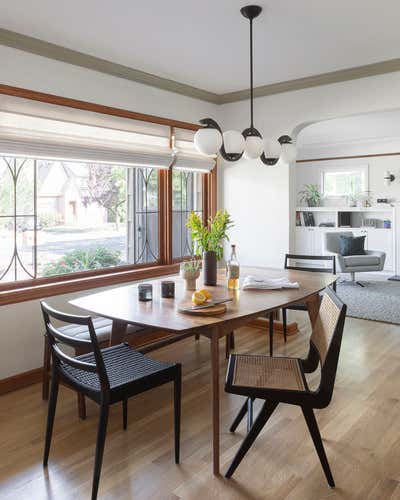  Craftsman Family Home Dining Room. Beaumont Tudor by THESIS Studio Architecture.