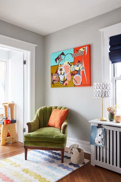  Arts and Crafts Family Home Children's Room. Ditmas Park Victorian Craftsman Bungalow by Keita Turner Design.