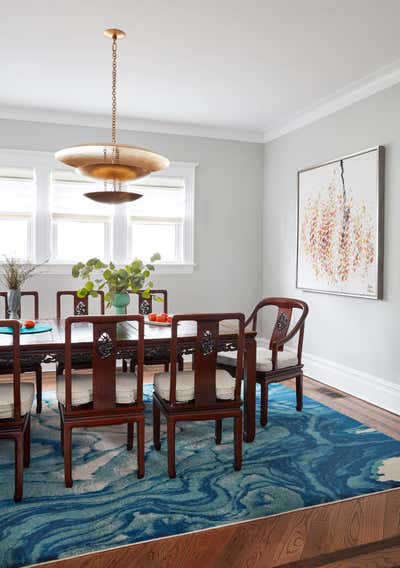 Arts and Crafts Dining Room. Ditmas Park Victorian Craftsman Bungalow by Keita Turner Design.